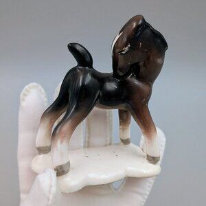 Vintage Porcelain Horse Foal Figurine  | Farmhouse Shelf Decor | Equestrian Gift